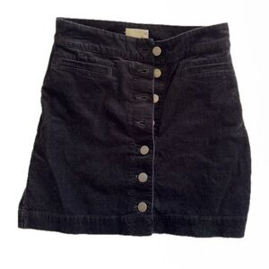 Aritzia Wilfred Free Women's Corduroy Button Front Mini Skirt
